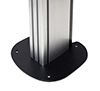 Small footprint for an unobtrusive installation into confined areas