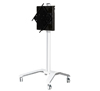 BT8567 - Flat Screen Trolley With Flip Rotation & Height Adjustment - White